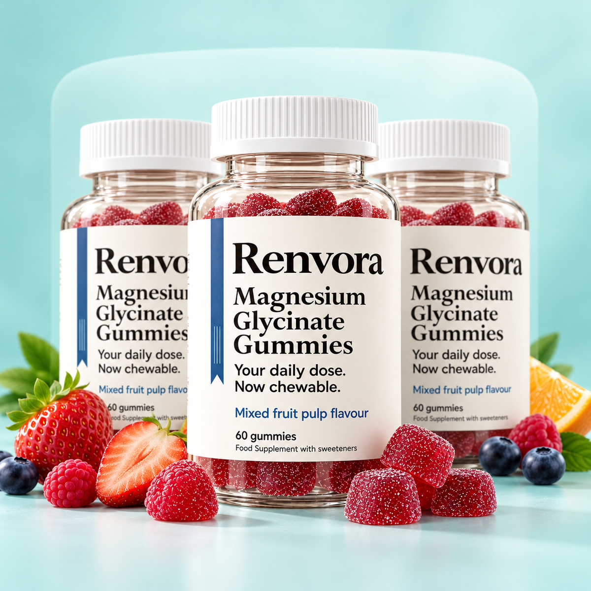 Magnesium Glycinate Gummies – Mixed Fruit