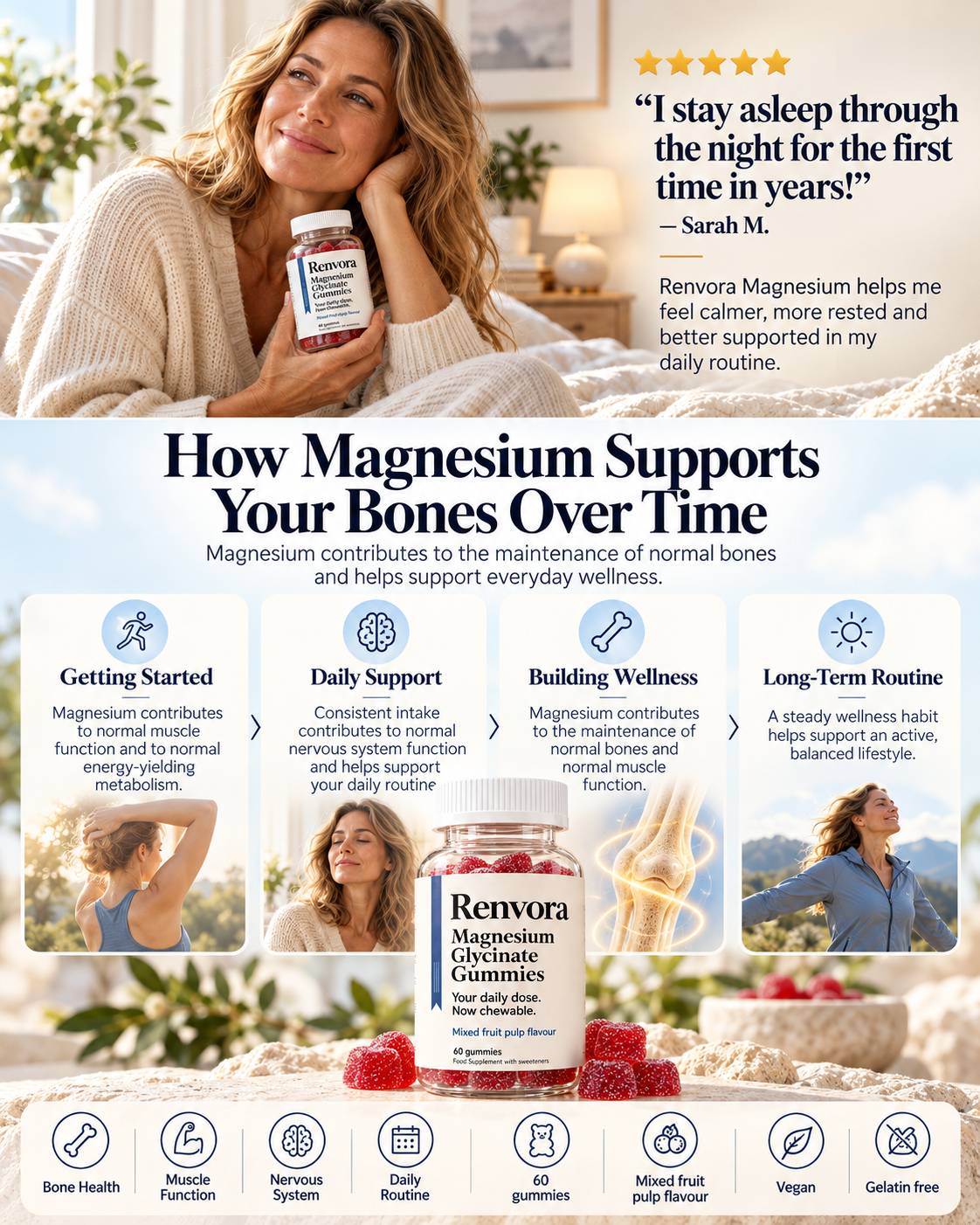 Magnesium Glycinate Gummies – Mixed Fruit